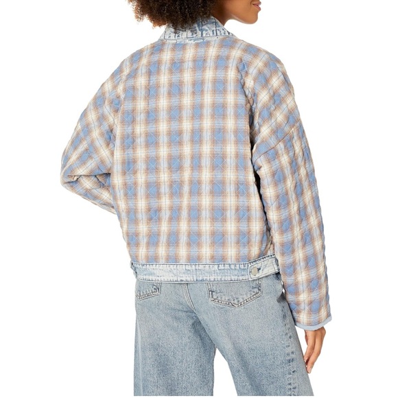 [BLANKNYC] Womens Plaid Quilted Kimono Jacket NWT - Picture 8 of 10